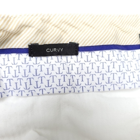 Talbots Curve White Cotton Pants Sz 6 - Picture 8 of 12